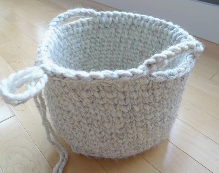 Waistcoat Crochet Basket