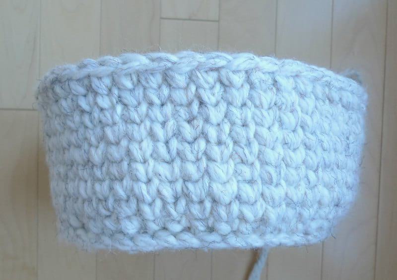 Waistcoat Crochet Basket