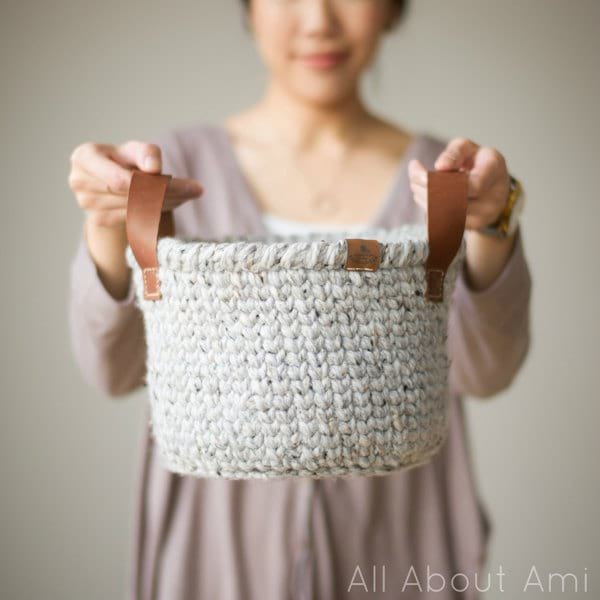 Chunky Crocheted Basket - All About Ami