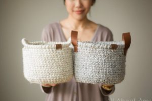 Waistcoat Crochet Basket