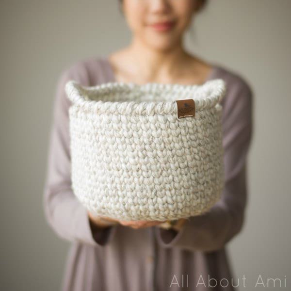 Waistcoat Crochet Basket