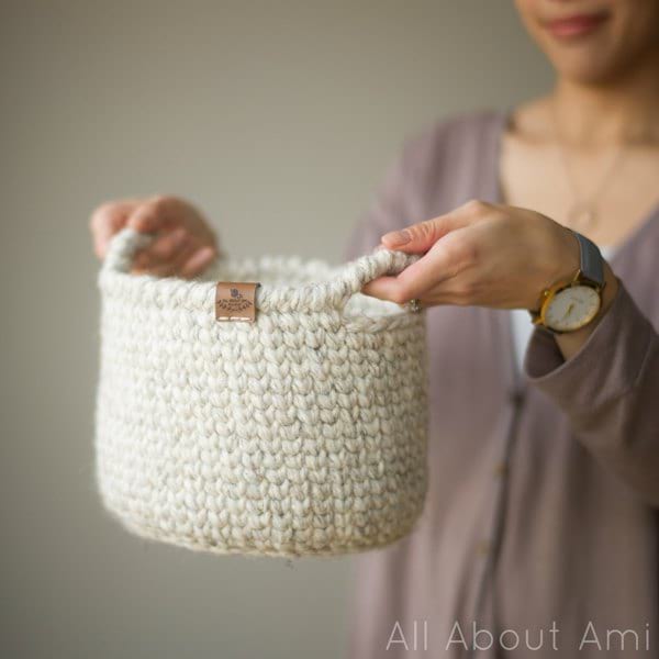 Waistcoat Crochet Basket