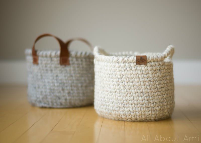 Waistcoat Crochet Basket - All About Ami