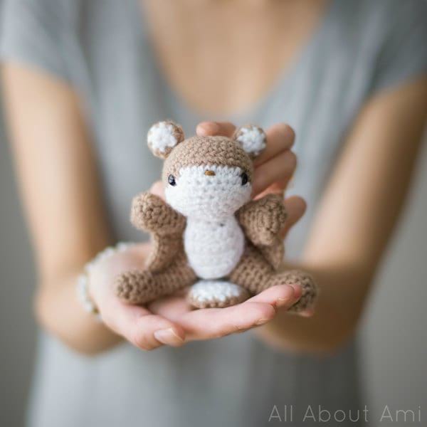 The Crochet Wildlife Guide: Flying Squirrel Amigurumi