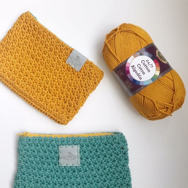 Star Stitch Pouches & 24/7 Cotton Yarn