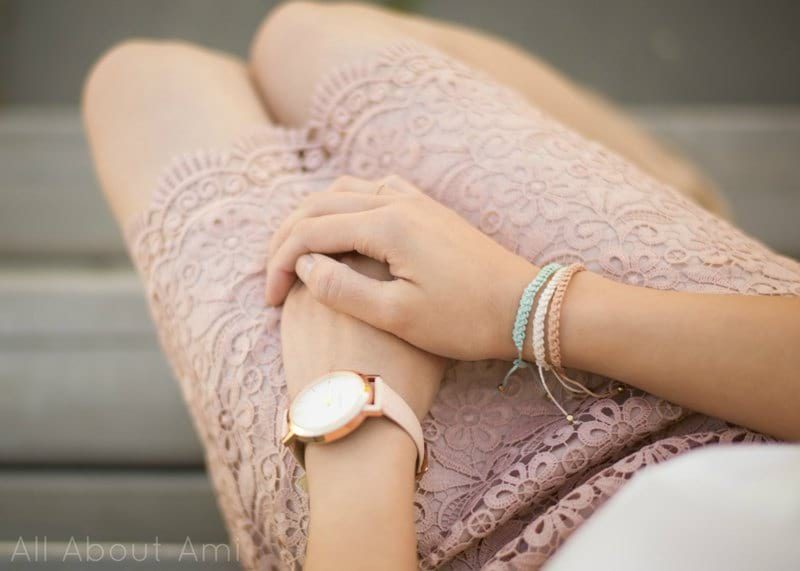 Crochet Cord Bracelet with Adjustable Closure