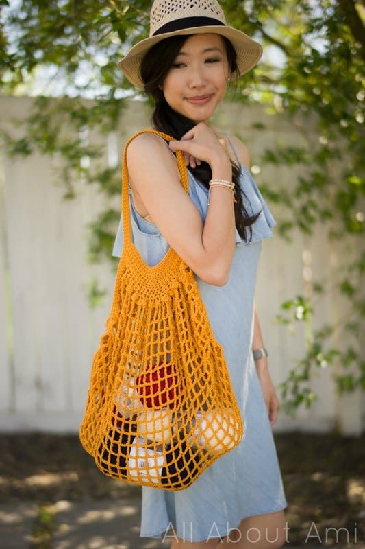 Small Straw French Market Bag 