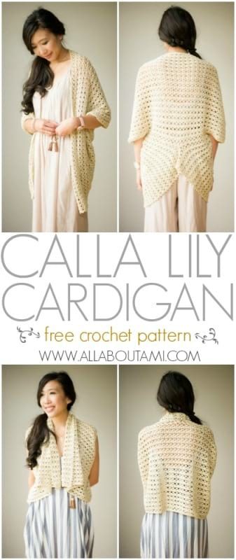 Crochet Calla Lily Cardigan