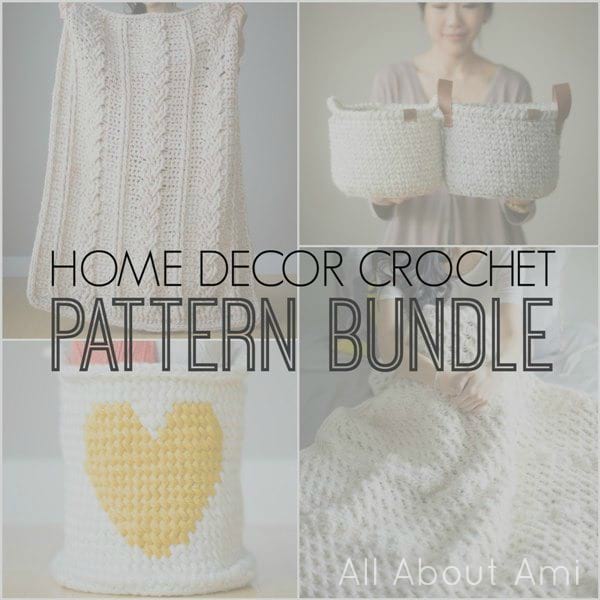 Home Decor Crochet Pattern Bundle by All About Ami