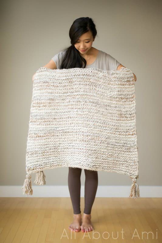 Simple Garter Stitch Blanket