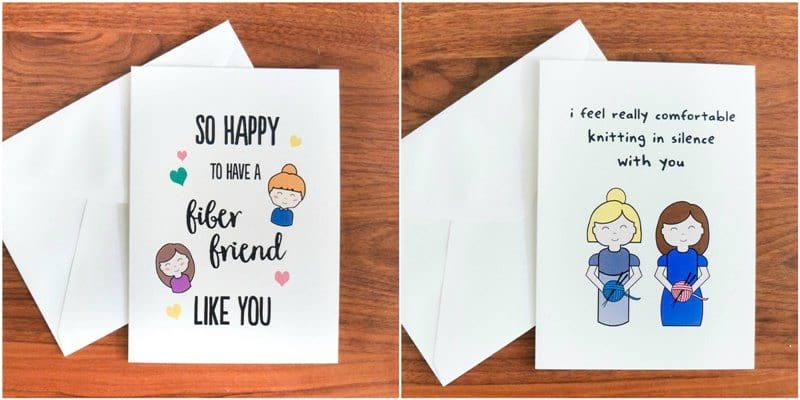 Fiber Friends Greeting Cards by La Reserve Design