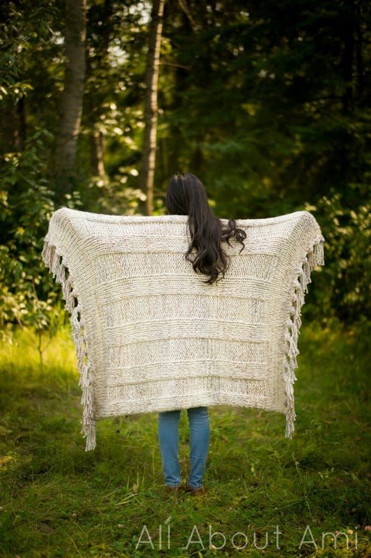 Chunky Ribbed Knit Blanket - All About Ami