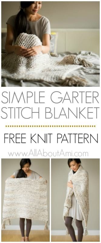 Simple Garter Stitch Blanket