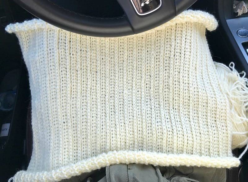 Double Brim Ribbed Crochet Beanie