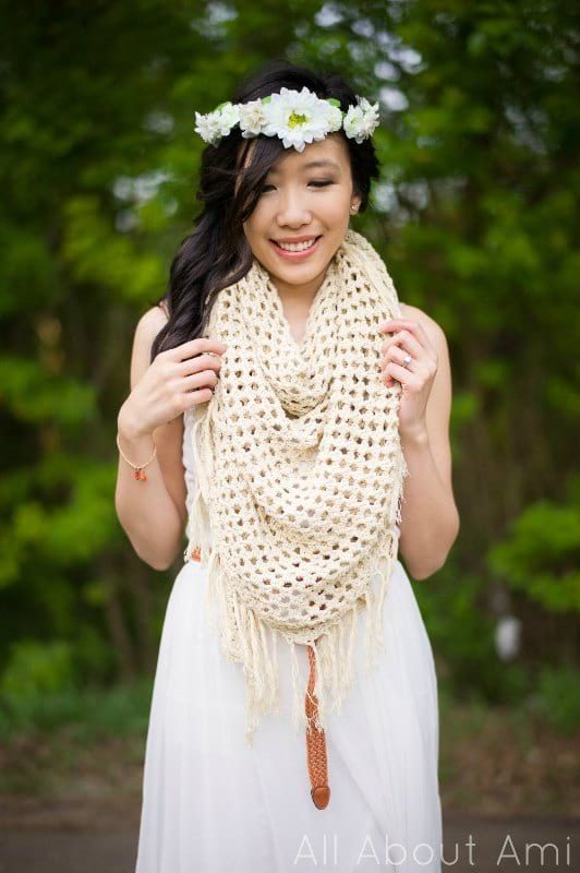 Boho Crochet Wrap