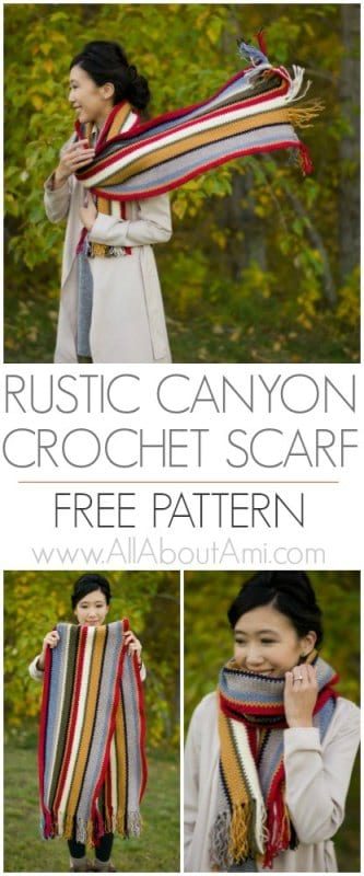 Rustic Canyon Crochet Scarf