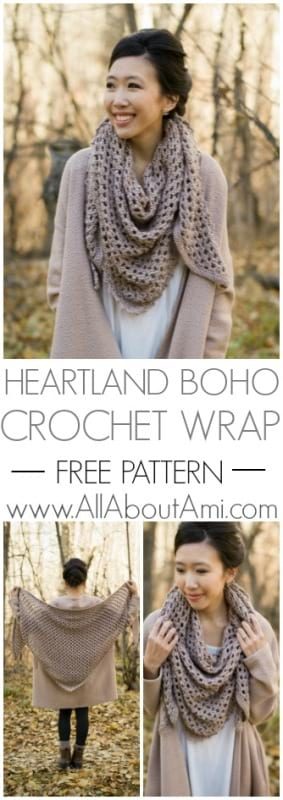 Heartland Boho Crochet Wrap