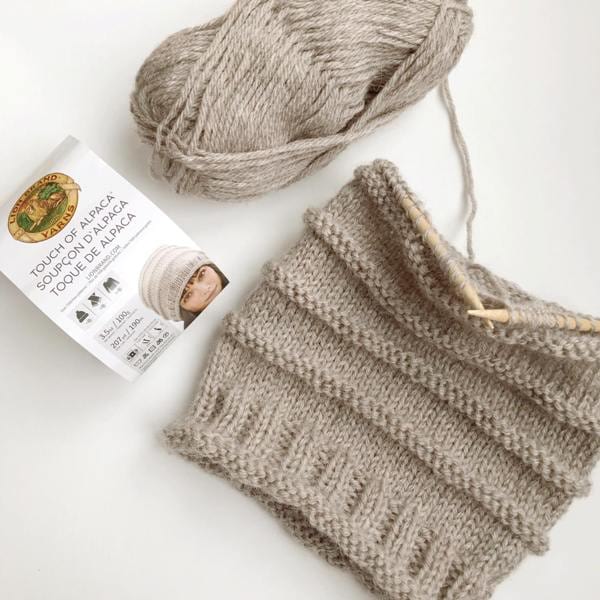 Lion Brand Touch Of Alpaca Yarn-Taupe 