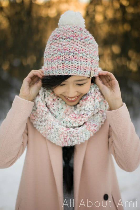 Cotton Candy Cowl & Beanie