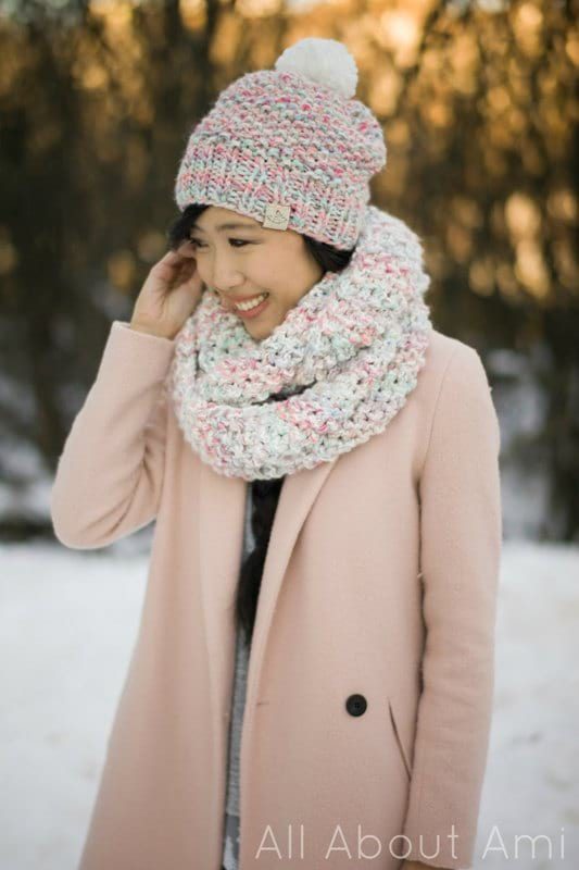 Cotton Candy Cowl & Beanie