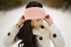 Crochet Faux Fur Headband