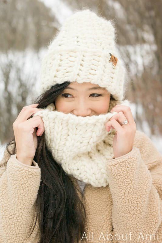 Jumbo Alpaca Crochet Scarf - All About Ami