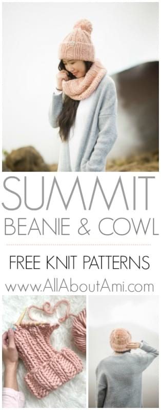 Summit Beanie & Cowl Knit Patterns