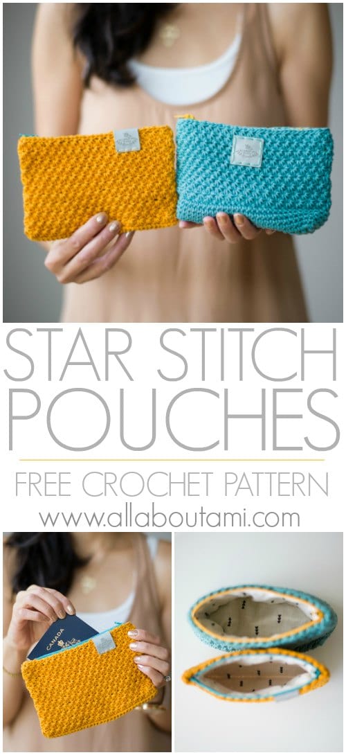 Pouch Stitch Pattern Star Stitch Pouches - All About Ami
