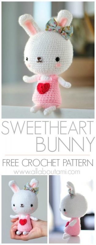 Sweetheart Bunny Crochet Pattern