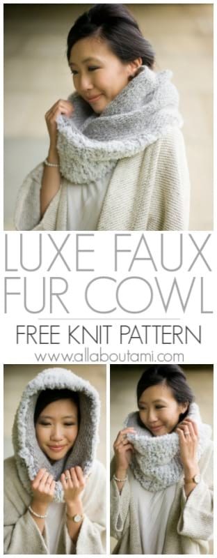 Luxe Faux Fur Cowl Knit All About Ami