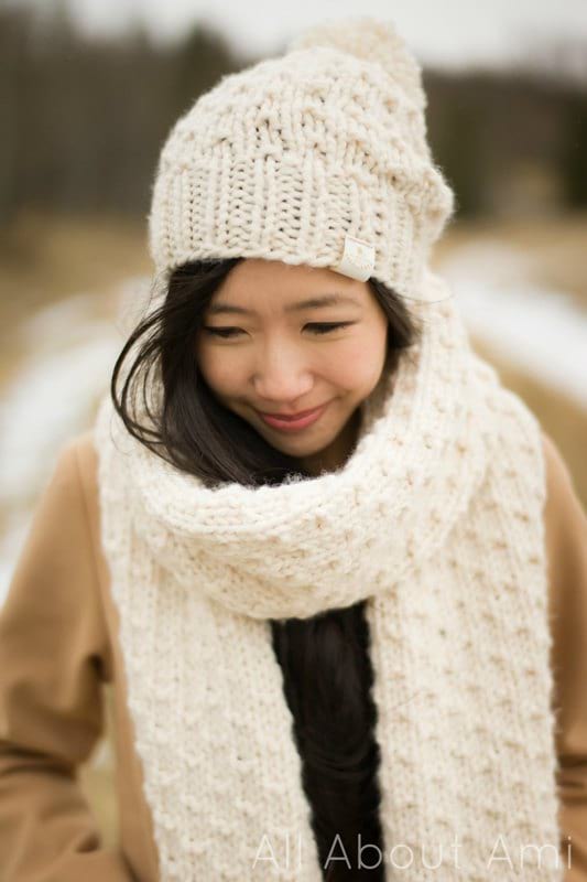 Chunky Dotty Beanie & Scarf