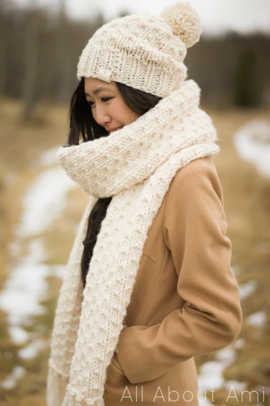 Chunky Dotty Beanie & Scarf