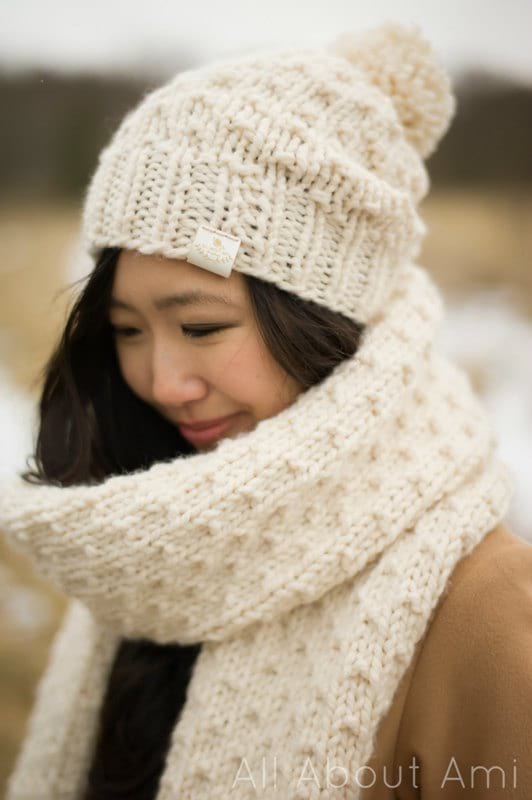 Chunky Dotty Beanie & Scarf