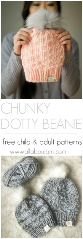 Child Chunky Dotty Beanie