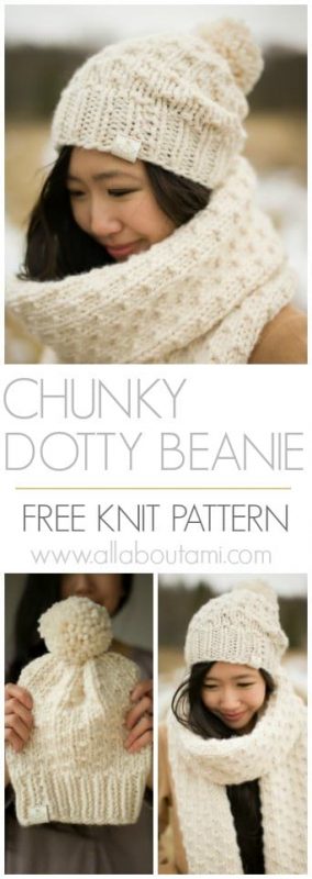 Chunky Dotty Beanie