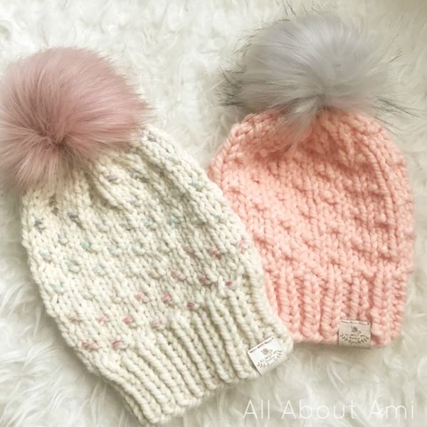 Chunky Duo-Color Dotty Beanie & Child Size