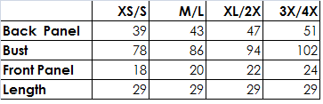 Dawn Cape Measurements