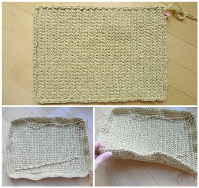 Rustic Tweed Basket Crochet Pattern