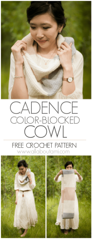 Cadence Color-Blocked Cowl Crochet Pattern