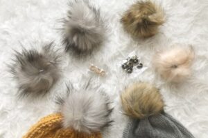 Faux Fur Pom Poms