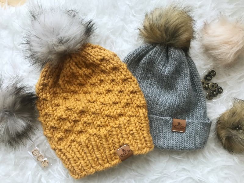 Interchangeable Faux Fur Pom Poms - All About Ami