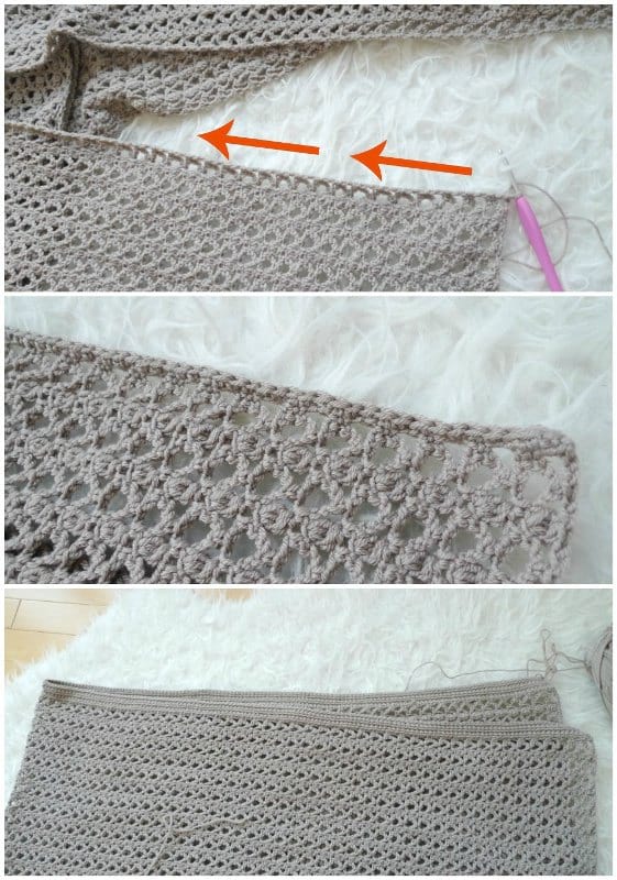 Calla Lily Pocket Shawl Crochet Pattern