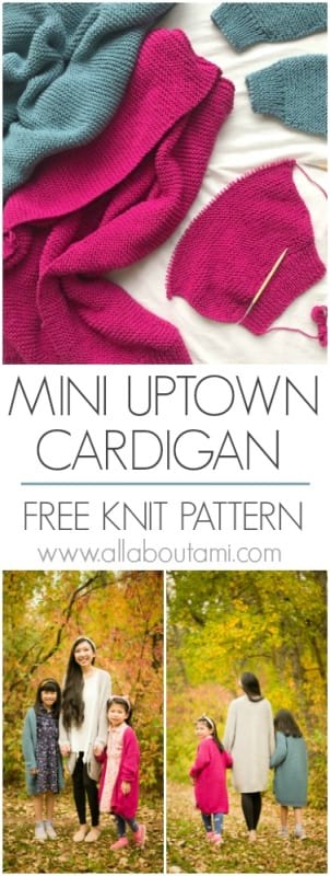 Mini Uptown Cardigan Knit Pattern