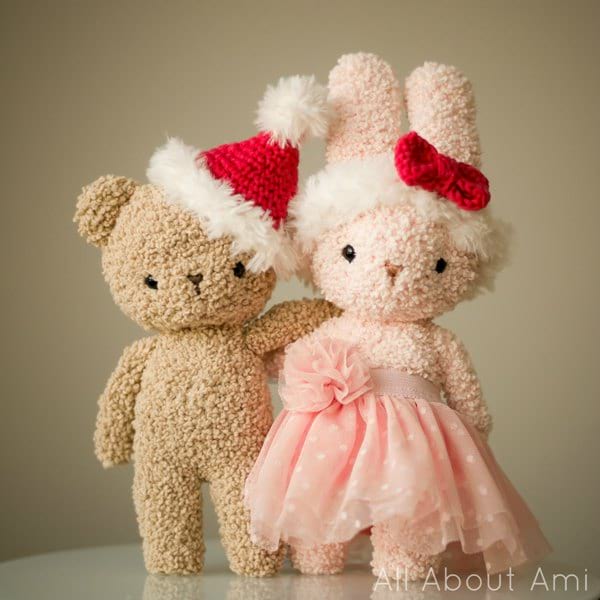 Crochet bear and bunny amigurumi pattern