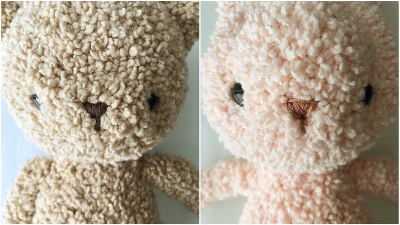 Pattern: Fleece Teddy and Bunny - All About Ami