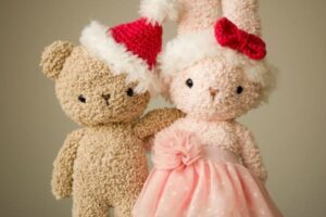 Boucle Bear & Bunny Christmas Accessories