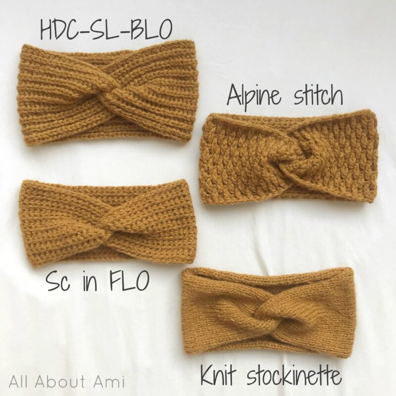 How To Crochet A Twist Headband All About Ami