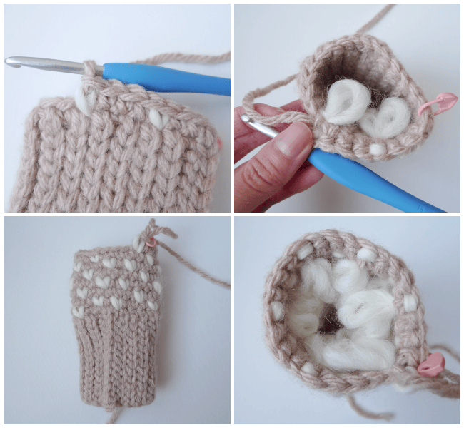 Crochet Faux Fur Mittens - All About Ami