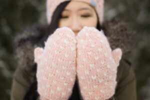 Knit Bulky Thrummed Mittens