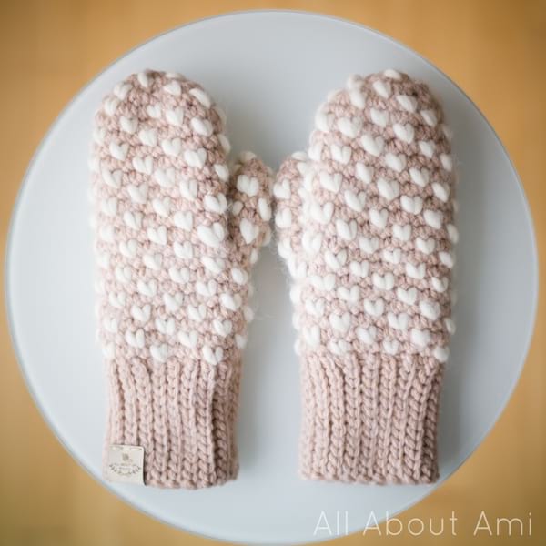 Bulky Crochet Thrummed Mittens Pattern